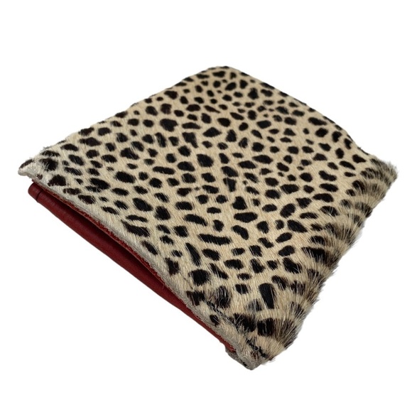 Mini Pouch Bag Leather/Cowhair Case - Picture 6 of 7